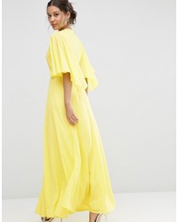 Robe longue jaune Asos