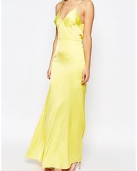 Robe longue jaune