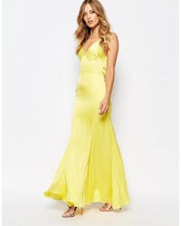 Robe longue jaune