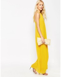 Robe longue jaune Asos