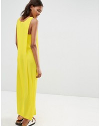 Robe longue jaune Asos