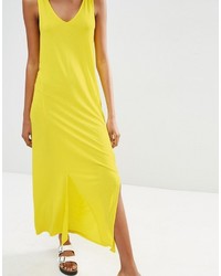 Robe longue jaune Asos