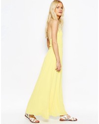 Robe longue jaune Asos