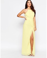 Robe longue jaune