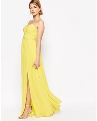 Robe longue jaune Forever Unique