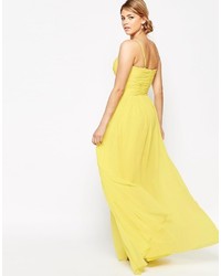 Robe longue jaune Forever Unique