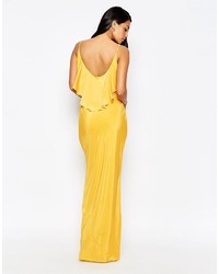 Robe longue jaune