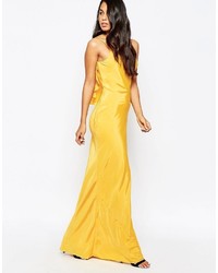 Robe longue jaune