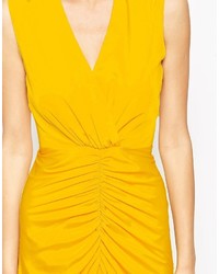 Robe longue jaune