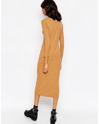 Robe longue marron clair Asos