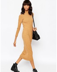 Robe longue marron clair Asos