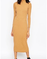 Robe longue marron clair Asos