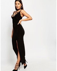 Robe longue noire Club L