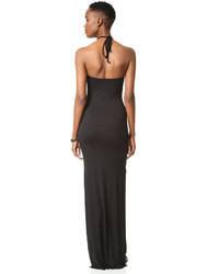 Robe longue noire Clayton