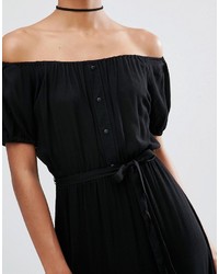 Robe longue noire Asos