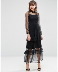 Robe longue noire Asos