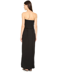 Robe longue noire Velvet