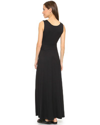 Robe longue noire Three Dots