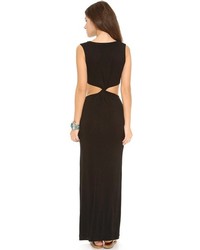 Robe longue noire Indah