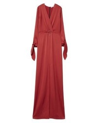 Robe longue orange Mango