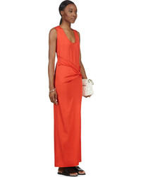 Robe longue orange Cédric Charlier