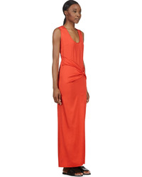 Robe longue orange Cédric Charlier