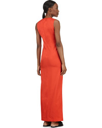 Robe longue orange Cédric Charlier