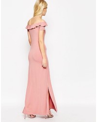 Robe longue rose Asos