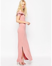 Robe longue rose Asos