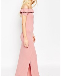 Robe longue rose Asos