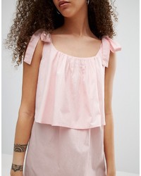 Robe longue rose Asos