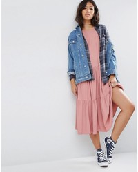 Robe longue rose Asos