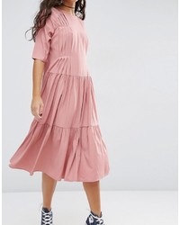 Robe longue rose Asos