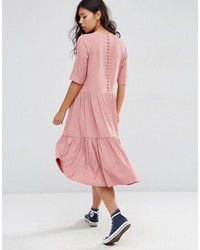 Robe longue rose Asos