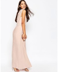 Robe longue rose Asos