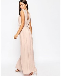 Robe longue rose Asos