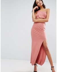 Robe longue rose Asos