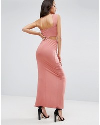 Robe longue rose Asos