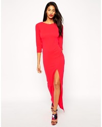 Robe longue rouge Asos