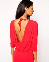 Robe longue rouge Asos