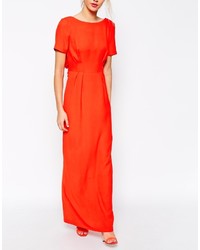 Robe longue rouge Asos