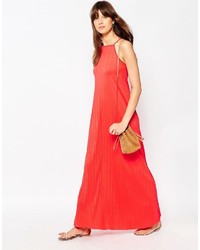 Robe longue rouge Asos