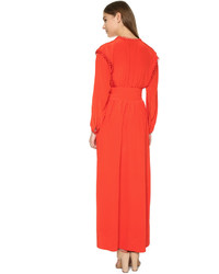 Robe longue rouge Cynthia Rowley