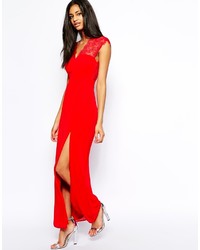 Robe longue rouge Elise Ryan