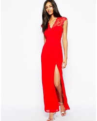 Robe longue rouge Elise Ryan