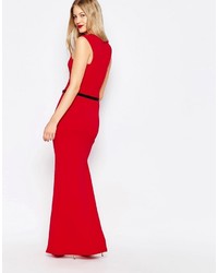 Robe longue rouge