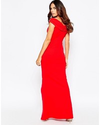 Robe longue rouge