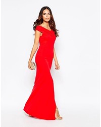 Robe longue rouge