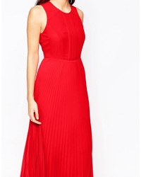 Robe longue rouge