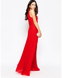 Robe longue rouge